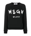 Msgm Relaxed-fit Sweatshirt With Raglan Sleeves In Black