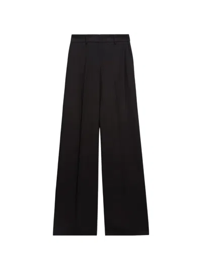 Msgm Black Palazzo Trousers