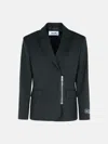 Msgm Black Polyester Blend Jacket In Black