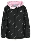 MSGM MSGM BLACK POLYESTER DOWN JACKET