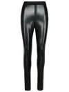 Msgm Polyester Leggings Featuring Elastic Waistband