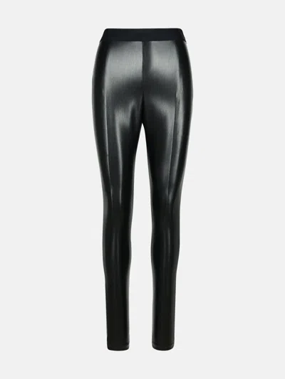 Msgm Kids' Black Polyester Leggings