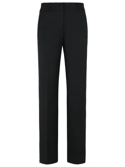 MSGM MSGM BLACK POLYESTER PANTS