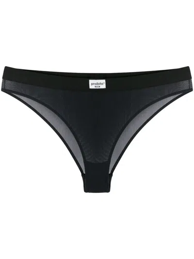MSGM BLACK PROIBITO BRIEFS