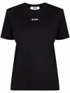 Msgm Logo Print Short-sleeved T-shirt In Black