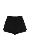 Msgm Black Shorts In Black