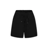 Msgm Black Shorts For Boy With Logo In Black