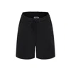 Msgm Logo-print Shorts In Black