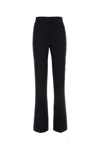Msgm Wide-leg High-waist Trousers In Black