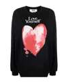 Msgm Slogan-print Oversized Sweatshirt In Black