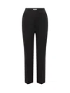 Msgm Logo-waistband Trousers In Black
