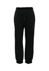 Msgm Black Sweatpants For Kids With Logo In Black