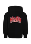 Msgm Black Sweatshirt For Boy With Logo In Black