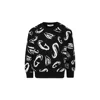 Msgm Black Sweatshirt For Boy With White Logo In Black