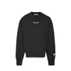 Msgm Black Sweatshirt For Kids With Logo