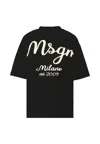 Msgm Black T-shirt For Boy With Logo In Black