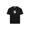 Msgm Black T-shirt For Girl With Logo In Black