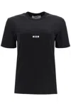 Msgm Black Cotton T-shirt In Black