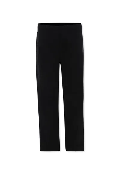 Msgm Kids' Black Trousers For Boy With Logo