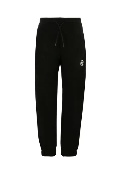 Msgm Kids' Black Trousers For Boy With Logo