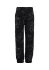 Msgm Graffiti-print Track Pants In Black