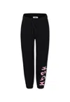 Msgm Black Trousers For Girl With Logo In Black