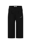 Msgm Black Trousers For Girl With Logo In Black