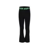 Msgm Black Trousers For Girl With Logo In Black