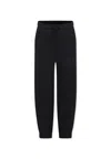 Msgm Black Trousers For Kids With Logo In Black