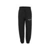 Msgm Black Trousers For Kids With Logo In Piombo