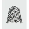 Msgm Black Viscose Blouse In Black