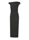 Msgm Dress Knee Length Wide Neck In Black