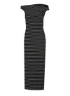 Msgm Dress Knee Length Wide Neck In Black