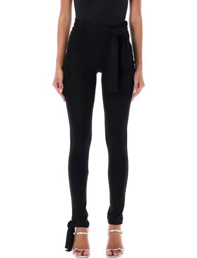 MSGM BLACK VISCOSE PANT