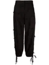 Msgm Wide-leg Trousers In Black