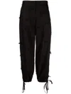 Msgm Wide-leg Trousers In Black