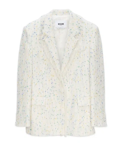 Msgm Blazer In White