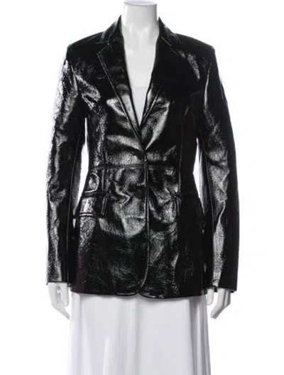 Pre-owned Msgm Blazer In Black