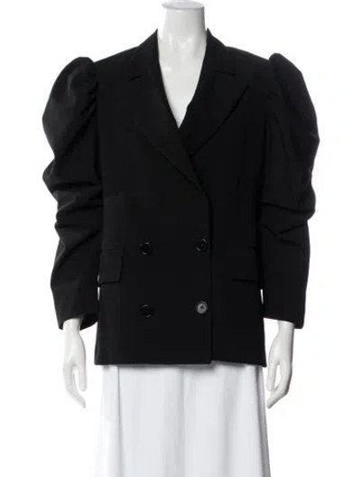 Pre-owned Msgm Blazer In Black