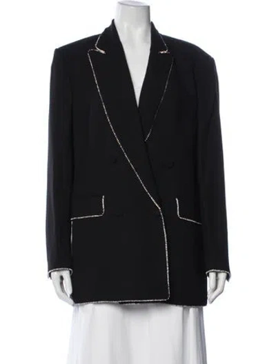 Pre-owned Msgm Blazer In Black