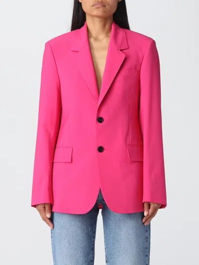 MSGM BLAZER IN STRETCH WOOL,E14889010