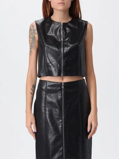 MSGM TOP MSGM WOMAN COLOR BLACK,436723002