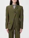 Msgm Blazer  Woman Color Green In Green