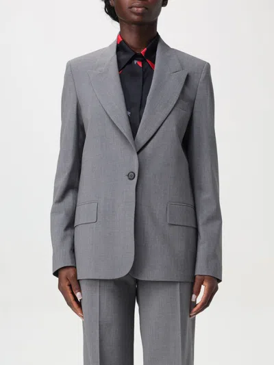 MSGM BLAZER MSGM WOMAN COLOR GREY,F89683020