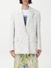 Msgm Blazer  Woman Color White In White