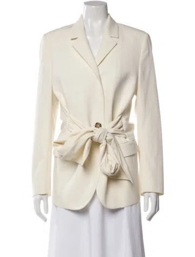 Pre-owned Msgm Blazer In Neutral