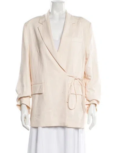 Pre-owned Msgm Blazer In Neutrals