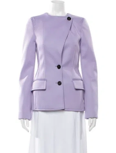 Pre-owned Msgm Blazer In Purple