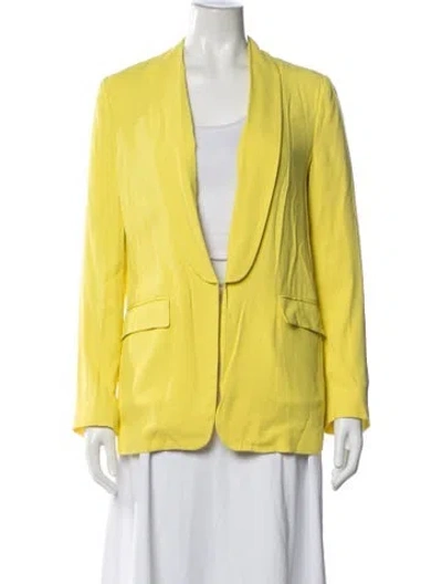Pre-owned Msgm Blazer In Yellow