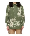 Msgm Bleached-effect Denim Overshirt